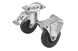 Roller with mounting flange